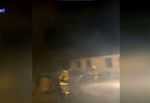 В Шымкенте предотвратили взрыв при тушении крупного пожара В Шымкенте предотвратили взрыв при тушении крупного пожара