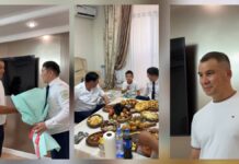 В Шымкенте поблагодарили раненого при исполнении полицейского Маулен Ахметов посетил дом Максата Мусина