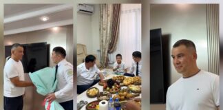 В Шымкенте поблагодарили раненого при исполнении полицейского Маулен Ахметов посетил дом Максата Мусина