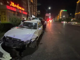 ДТП с участием автомобилей Mercedes и Kia Rio