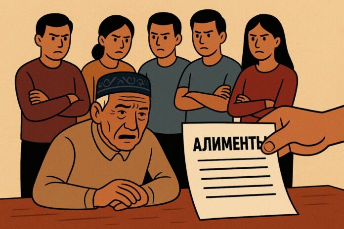 Алименты для отца
