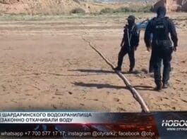 Незаконная откачка воды из Шардаринского водохранилища