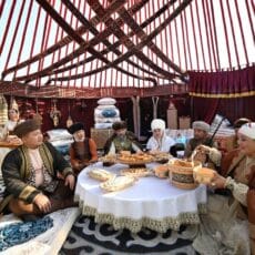 Юрты, обряды и гостеприимство в павильоне Казахстана Юрта - казахстанский павильон