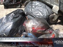 Мусор во дворах Шымкента