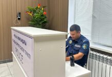 В медицинских организациях Шымкента открылись полицейские посты Полицейский пункт в медучреждении