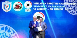 Более 800 спортсменов из 27 стран участвуют в чемпионате Азии в Шымкенте В Шымкенте дан старт XVI чемпионату Азии по пулевой и стендовой стрельбе
