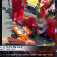 В Туркестане автомобиль на скорости сбил школьника