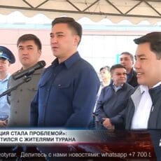 На проблему с «душком» пожаловались жители мкр Туран акиму Шымкента