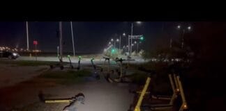 В Шымкенте полиция провела рейд по незаконным стоянкам самокатов