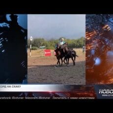 Житель Шымкента установили рекорд стоя на лошадях