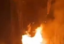 В Туркестане вспыхнул пожар на территории нефтебазы