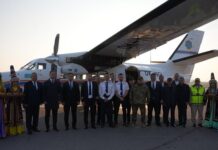 В Шымкенте встретили третий самолёт L-410 для МЧС Казахстана