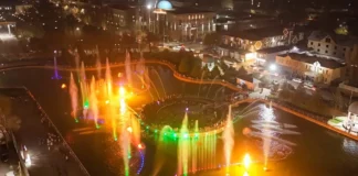 Музыка, свет и пламя: в Шымкенте появился уникальный фонтан