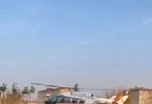 Пострадавшего при пожаре в селе Алгабас перевезли санитарным бортом в Шымкент