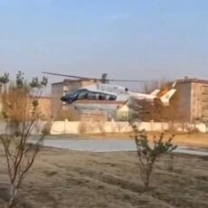 Пострадавшего при пожаре в селе Алгабас перевезли санитарным бортом в Шымкент