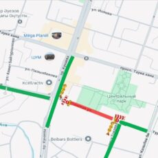 В Шымкенте временно закрыли участок дороги