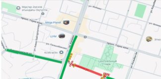 В Шымкенте временно закрыли участок дороги