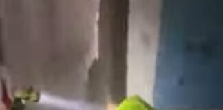 Спасатели в Шымкенте выносят детей из горящей квартиры (видео)