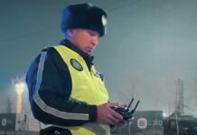 «Умные» дроны патрулируют ночной Шымкент
