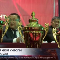 100 палуанов боролись за Кубок акима Шымкента по қазақ күресі