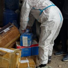 В Шымкенте уничтожили крупную партию контрафактных товаров