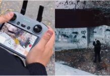 Полицейский дрон поймал закладчика на месте преступления в Шымкенте