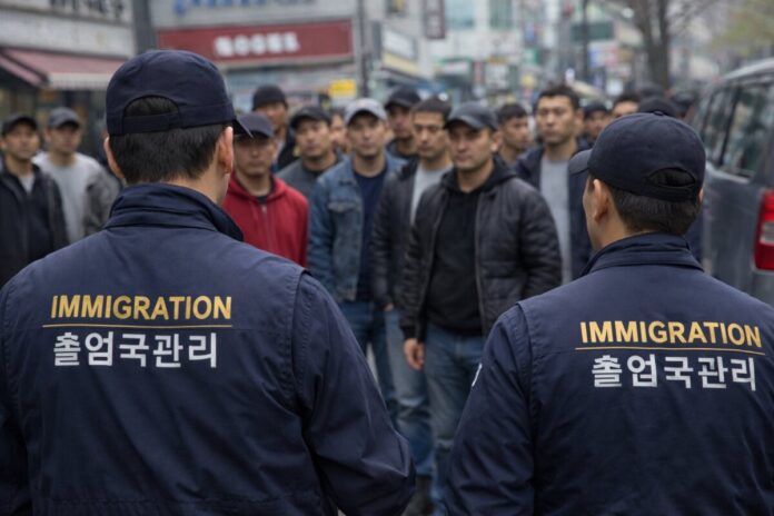 Иммиграционные офицеры и рабочие мигранты