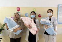 Тройняшки появились на свет в Шымкенте