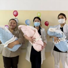 Тройняшки появились на свет в Шымкенте