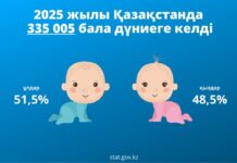 Наибольшая рождаемость зафиксирована в Туркестанской области и Шымкенте