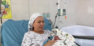 В Туркестанской области в день референдума родилась двойня