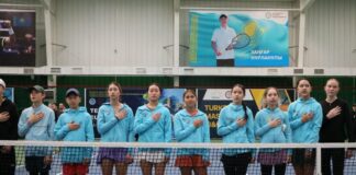 В Туркестане впервые проходит международный теннисный турнир среди юниоров