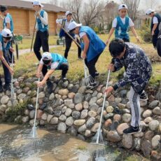 В Шымкенте провели субботник в рамках акции «Мөлдір бұлақ»