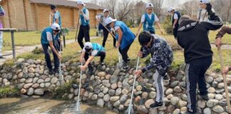 В Шымкенте провели субботник в рамках акции «Мөлдір бұлақ»