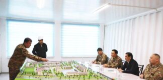 В Туркестане строят военный городок Национальной гвардии