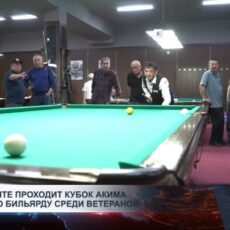 В Шымкенте проходит Кубок Акима города по бильярду среди ветеранов
