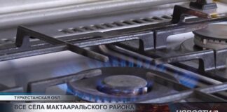 Все сёла Мактааральского района подключены к природному газу