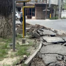 Битва за тротуар Демонтаж тротуара