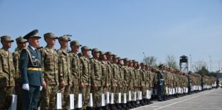 200 военнослужащих завершили срочную службу в Шымкенте
