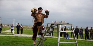 Турнир по қазақ күресі посвятили 155-летию Қажымұқана