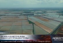 400 млн кубометров воды подано для промывки почвы