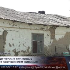 Жители села в Жетысайском районе боятся потерять дома из-за постоянно поднимающейся воды