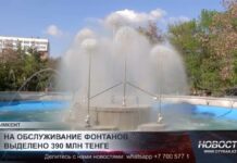 На обслуживание фонтанов Шымкента выделено 390 млн. тенге