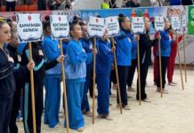 В Шымкенте начались соревнования по художественной гимнастике