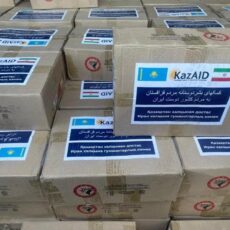 Казахстан передал Ирану 30 вагонов гуманитарной помощи