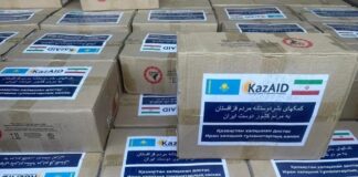 Казахстан передал Ирану 30 вагонов гуманитарной помощи