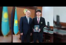 Начальник ДП встретился со школьником, поднявшим флаг Азербайджана в Туркестане