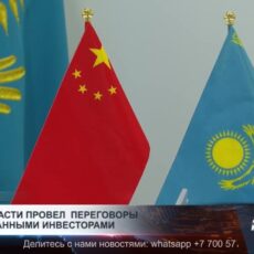 Аким области провел переговоры с иностранными инвесторами