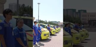 Служба скорой помощи Шымкента усилила автопарк 25 современными машинами