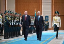 Во Дворце Независимости состоялась церемония встречи Реджепа Эрдогана
